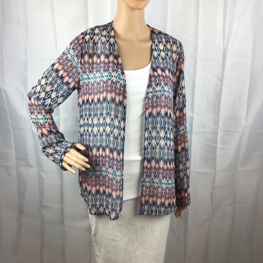Xhilaration Kimono Long Sleeve Sheer Size M